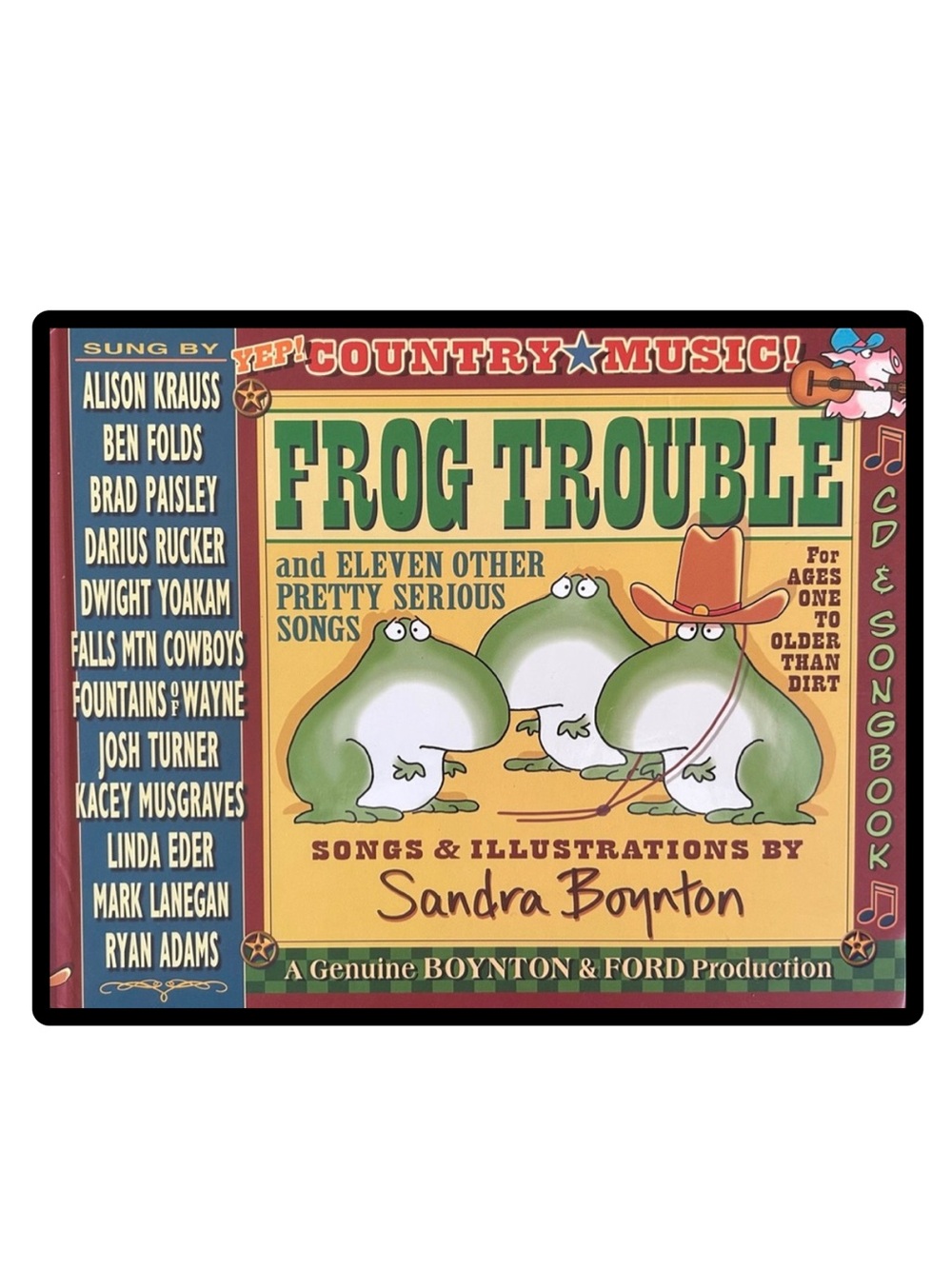 BUNDLE & SAVE 🐸 Frog Trouble Hardcover Book by Sandra Boynton with CD